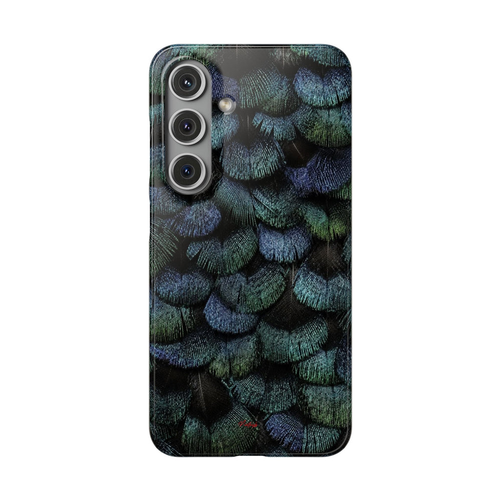 Iridescent Feather Snap Case