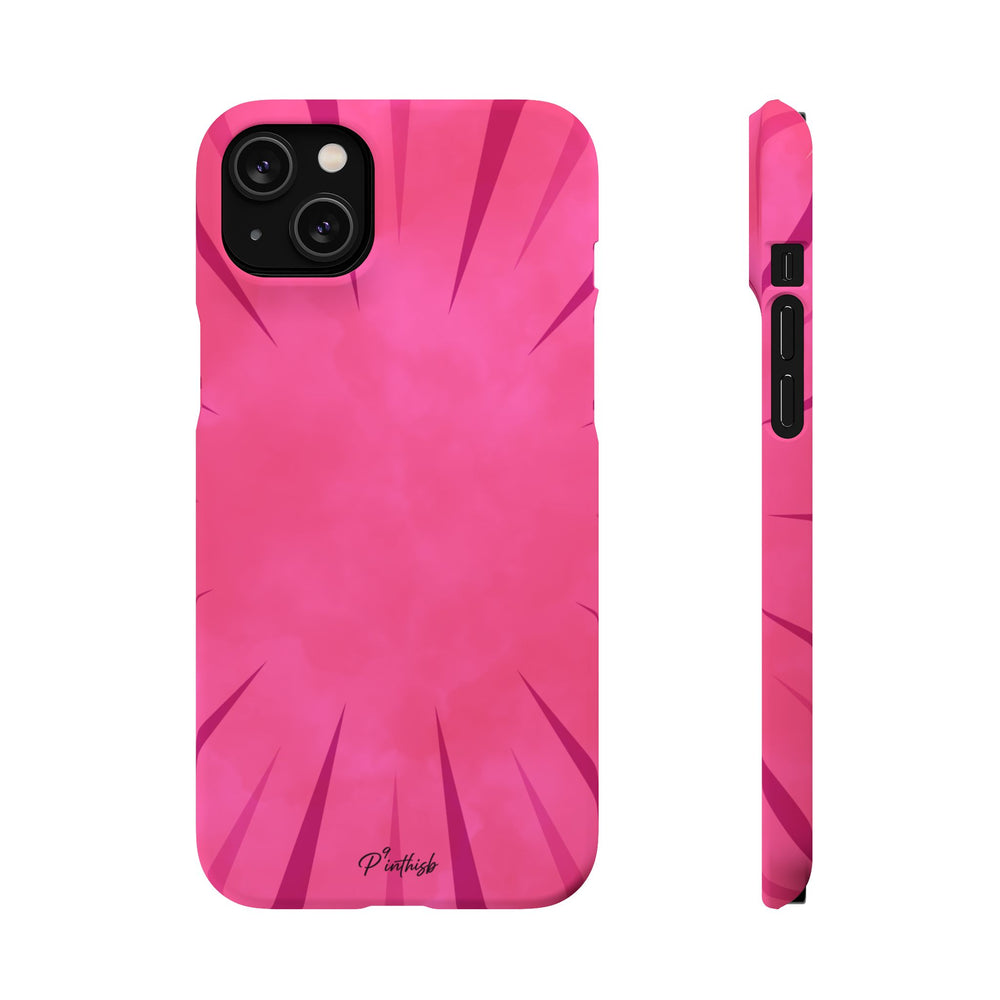 Pink Burst Snap Phone Case