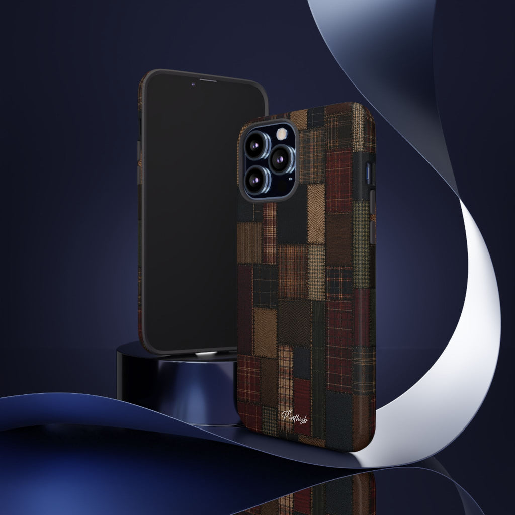 Plaid Patchwork Tough Phone Case