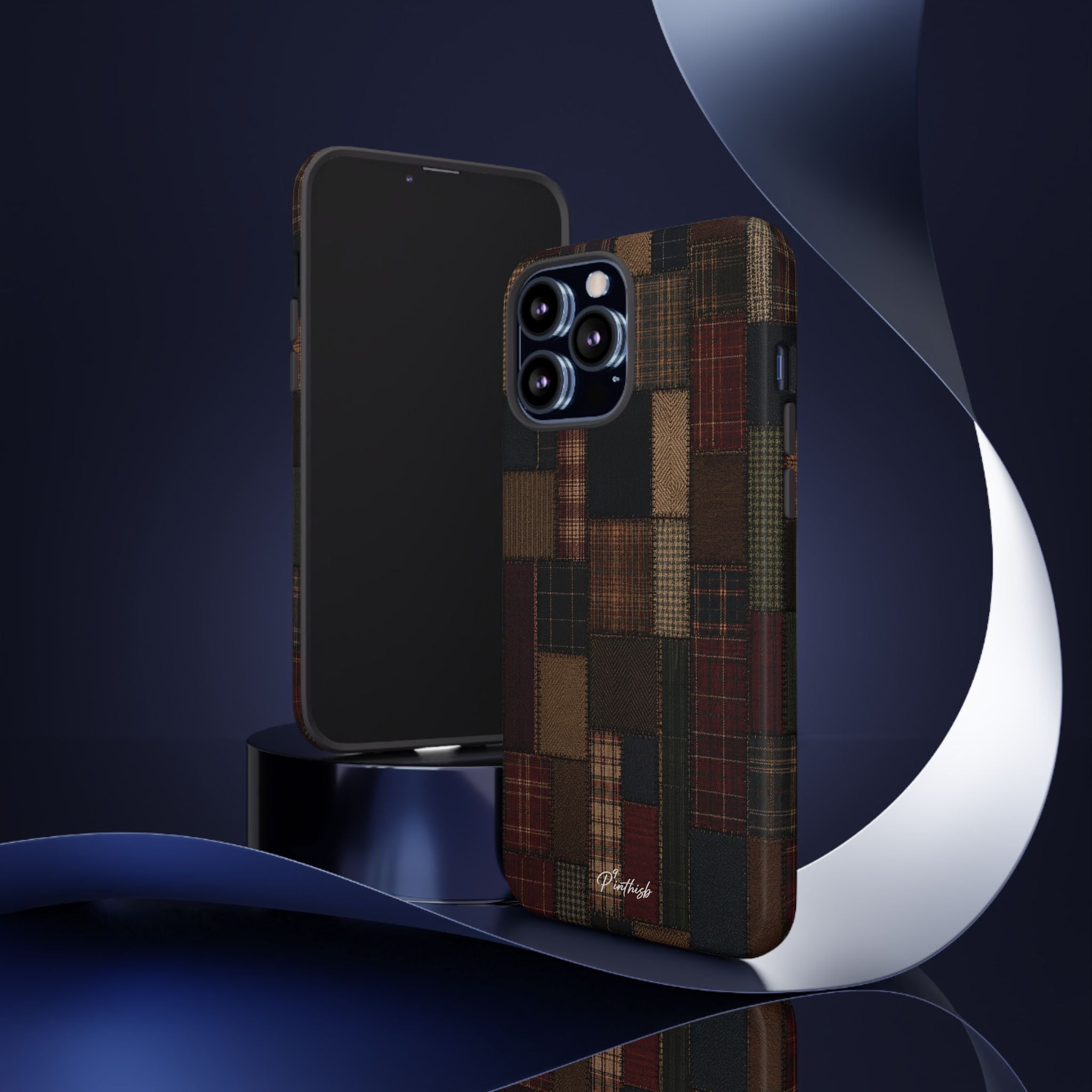 Plaid Patchwork Tough Phone Case