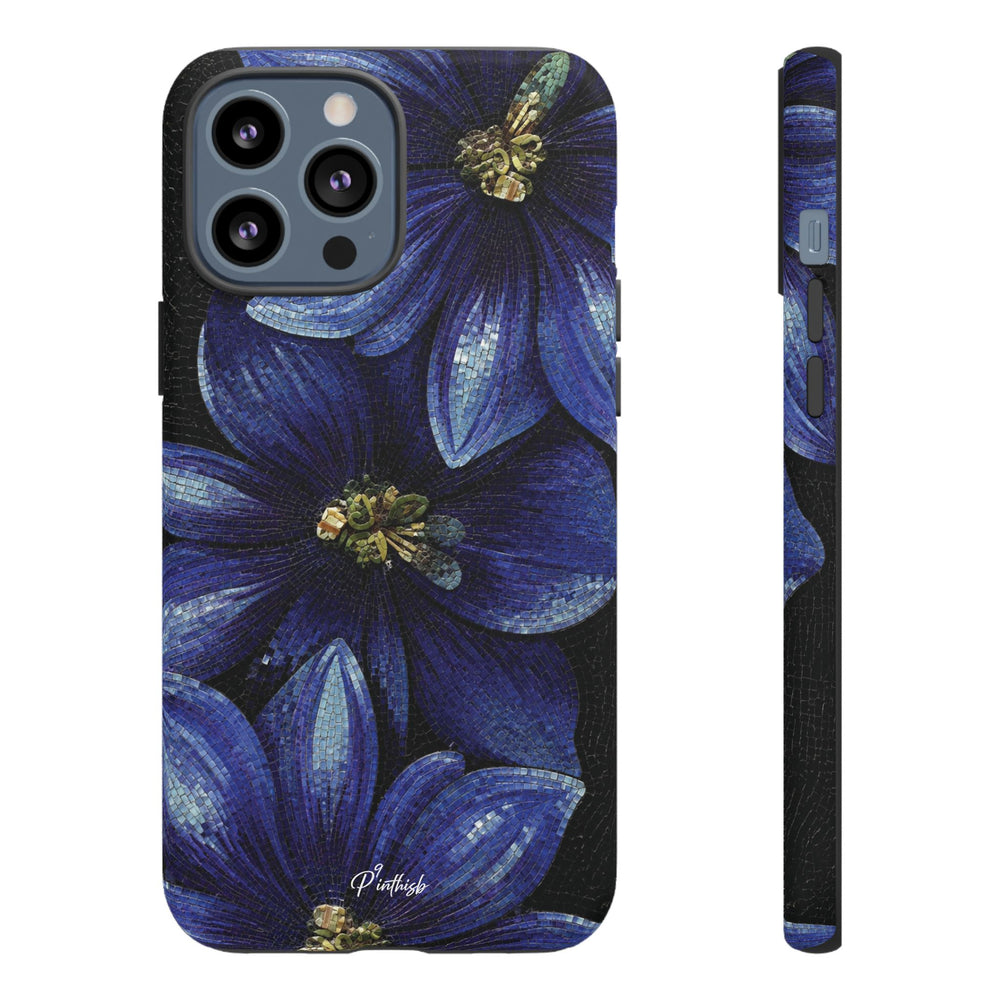 Blue Floral Tough Case