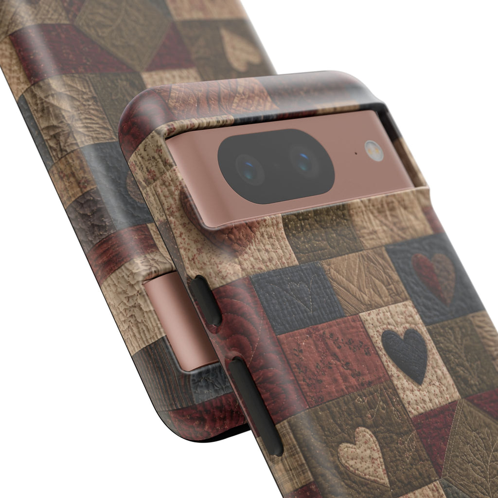 Patchwork Hearts Phone Case