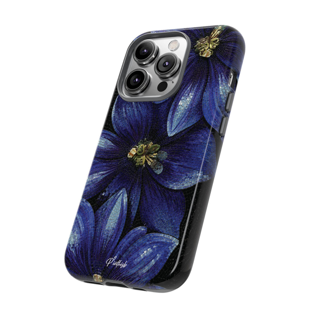 Blue Floral Tough Case