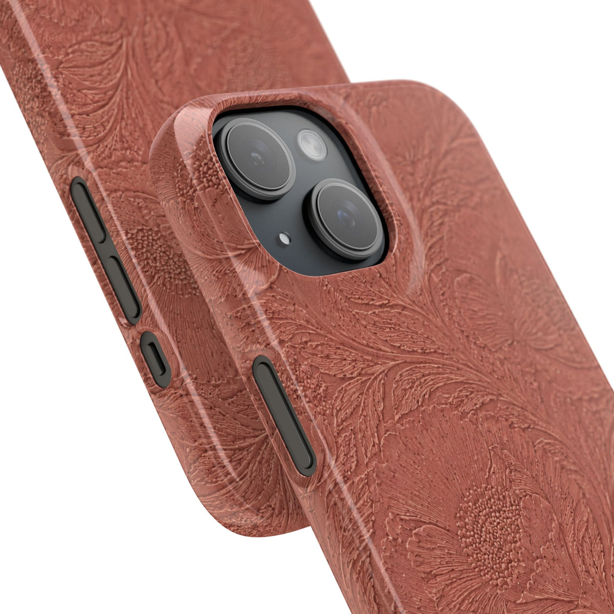 Embossed Floral Snap Case