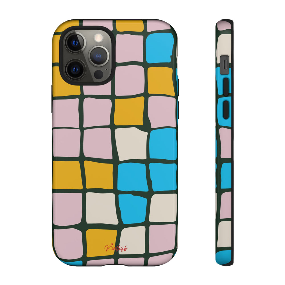 Color Grid Tough Phone Case