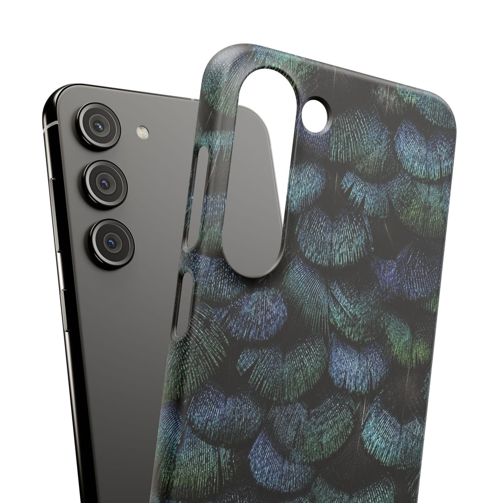 Iridescent Feather Snap Case