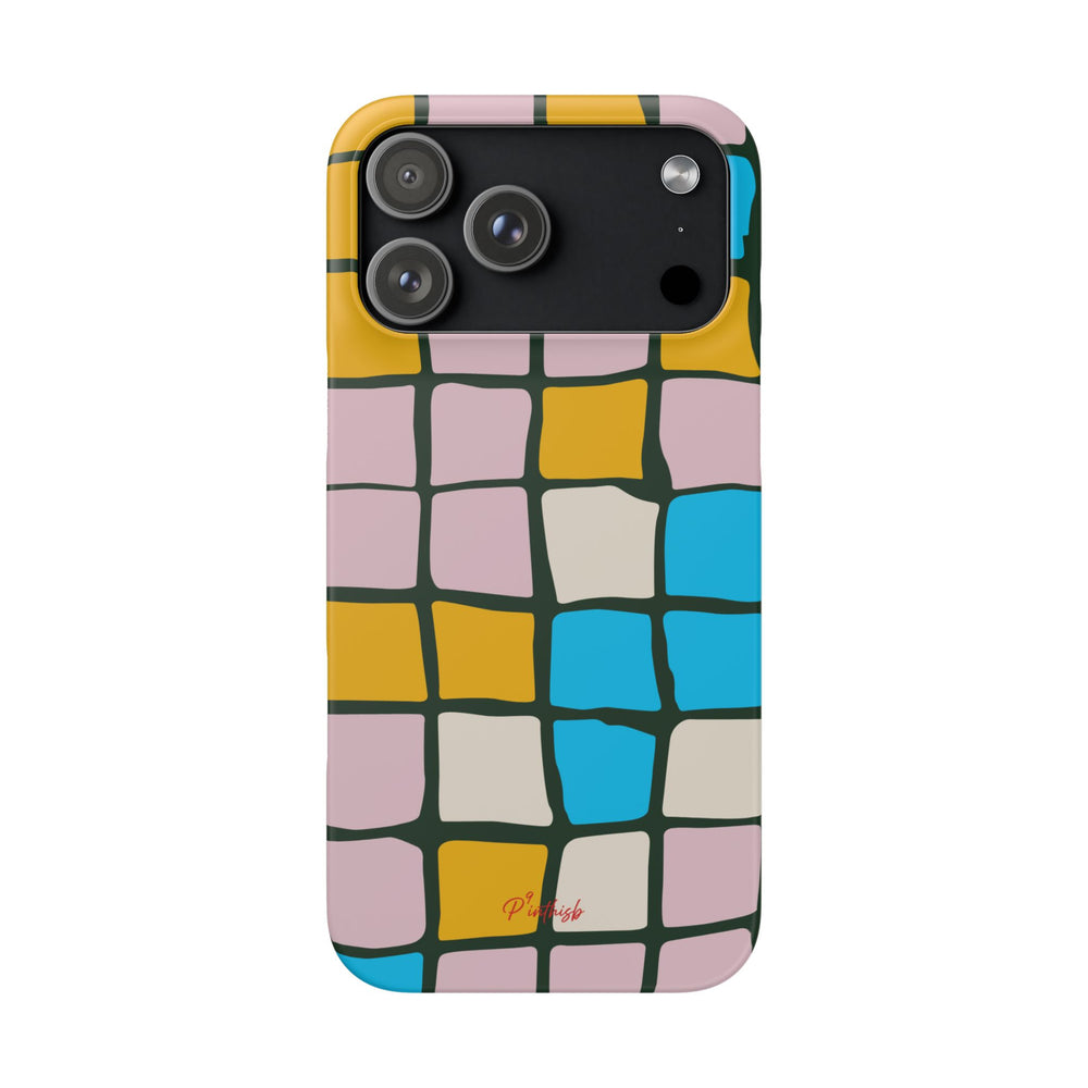 Color Grid Snap Phone Case