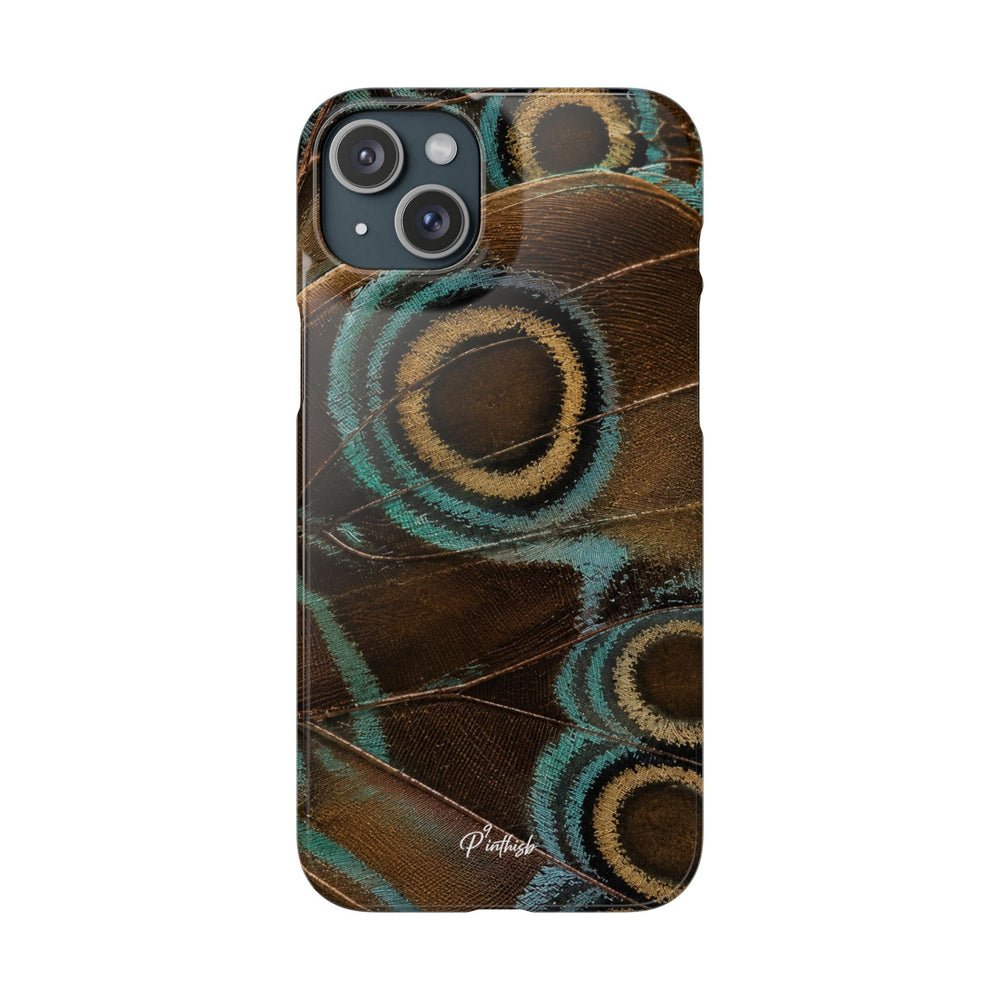 Peacock Feather Pattern Snap Case