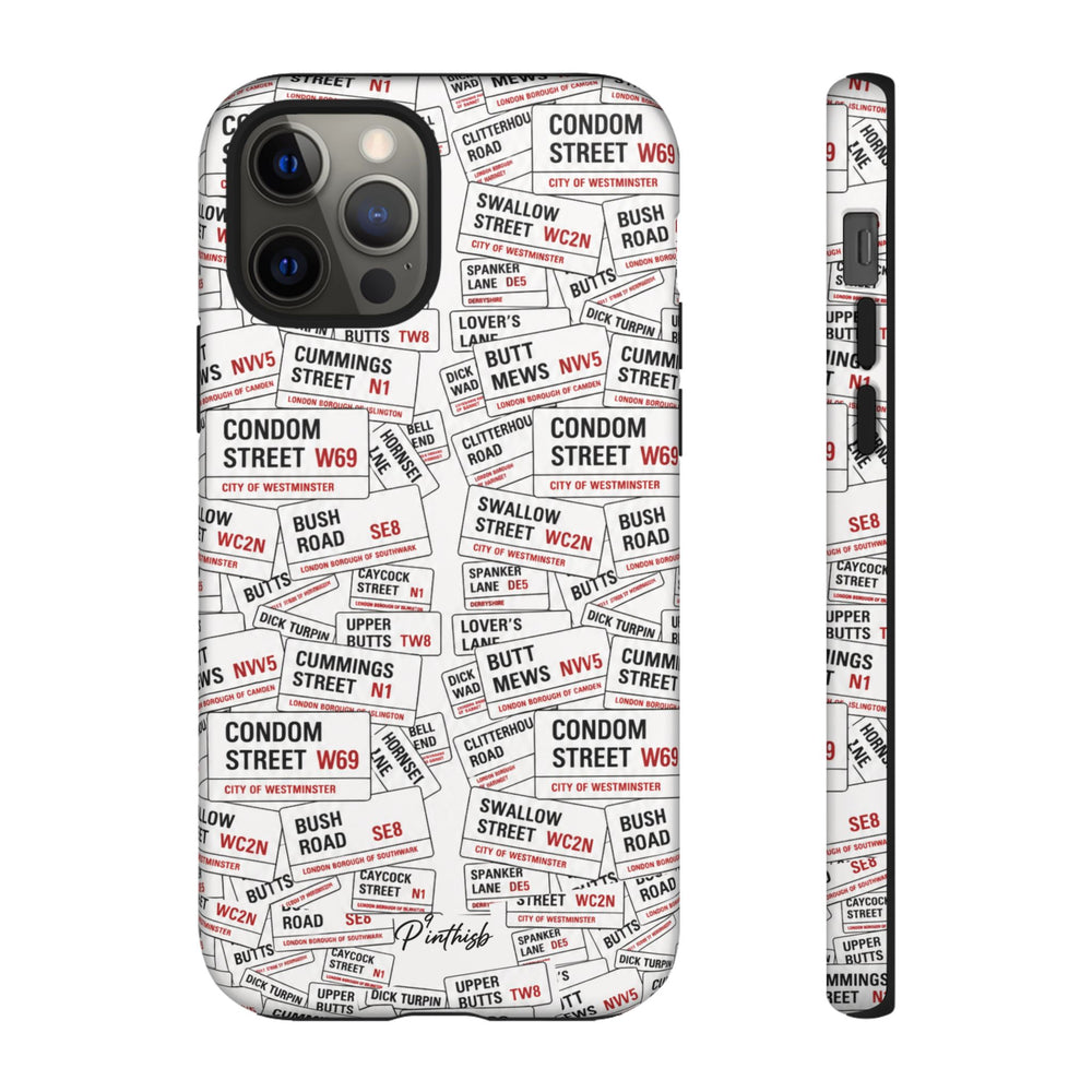 Cheeky London Street Signs Phone Case
