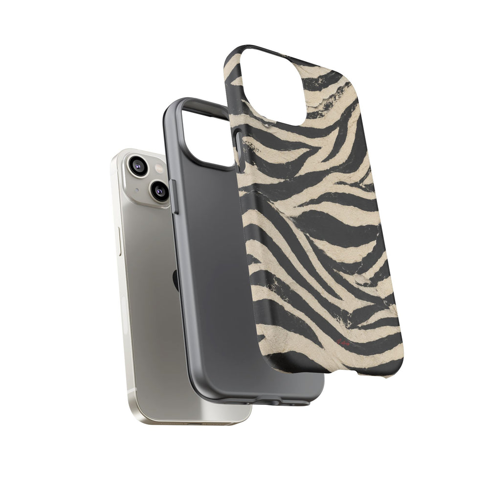 Wavy Peach & Mauve Tough Case