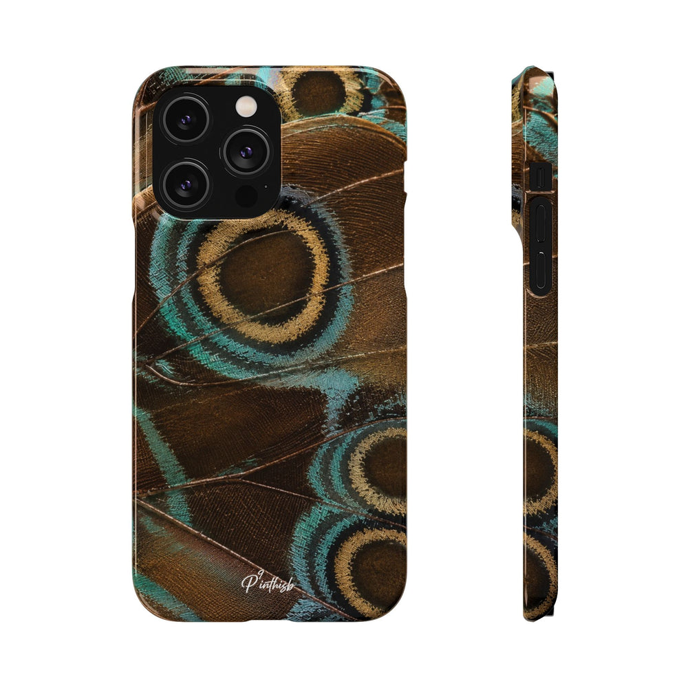 Peacock Feather Pattern Snap Case
