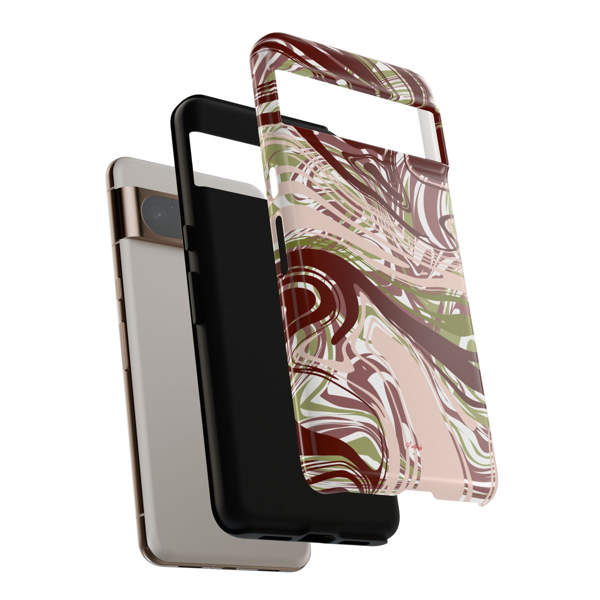 Abstract Marbled Tough Phone Case