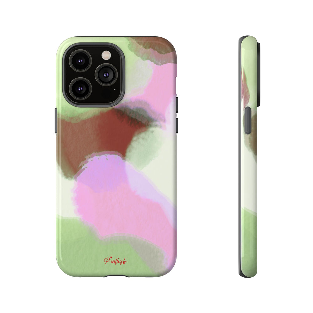 Abstract Pastel Camouflage Tough Phone Case