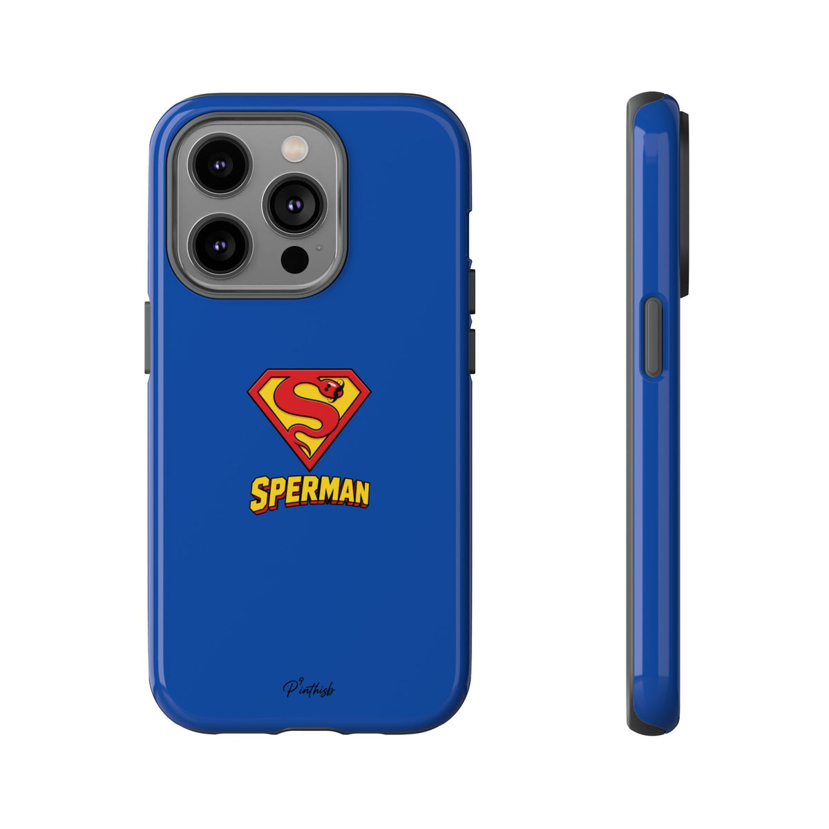 "SPERMAN" Parody Logo Tough Phone Case