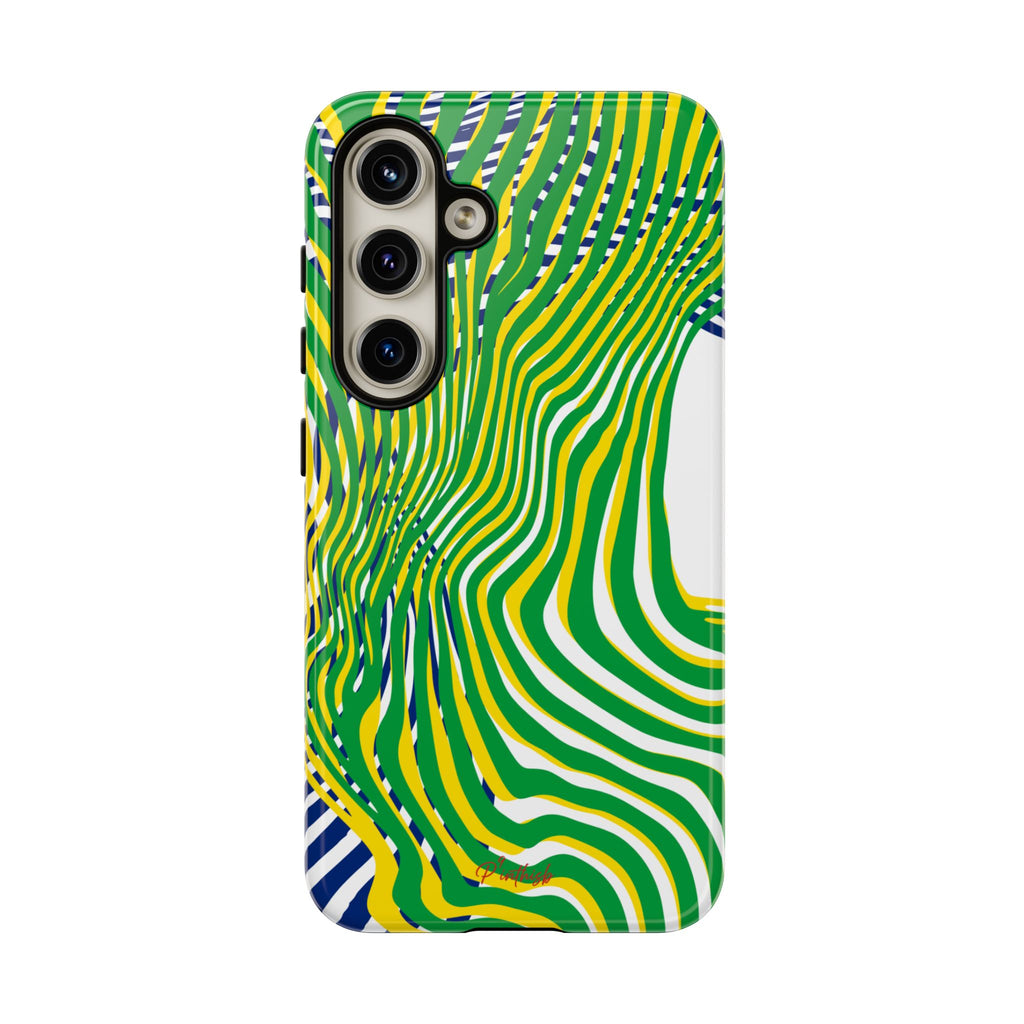 Abstract Green Wave Phone Case