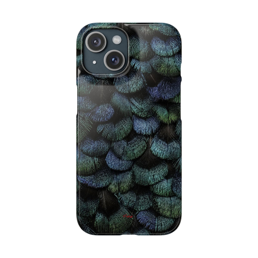 Iridescent Feather Snap Case