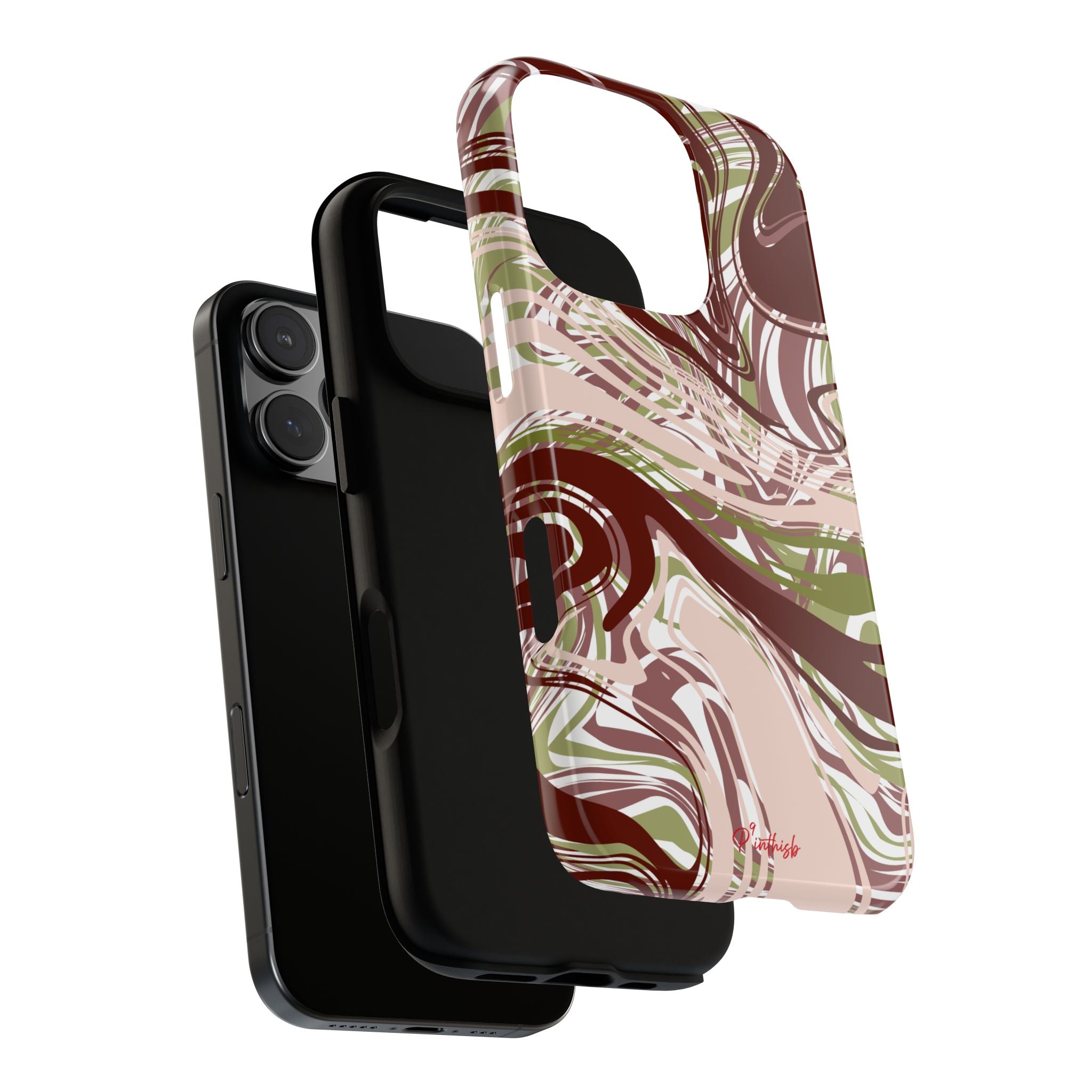 Abstract Marbled Tough Phone Case