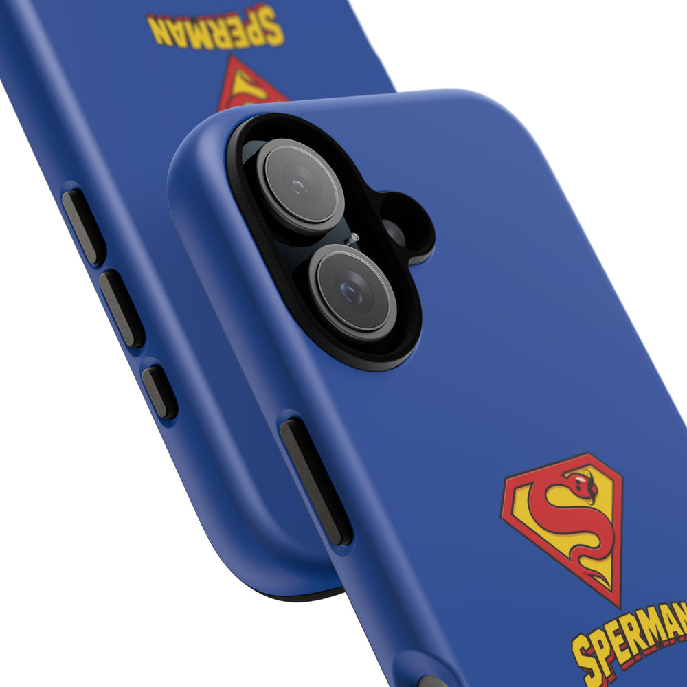 "SPERMAN" Parody Logo Tough Phone Case