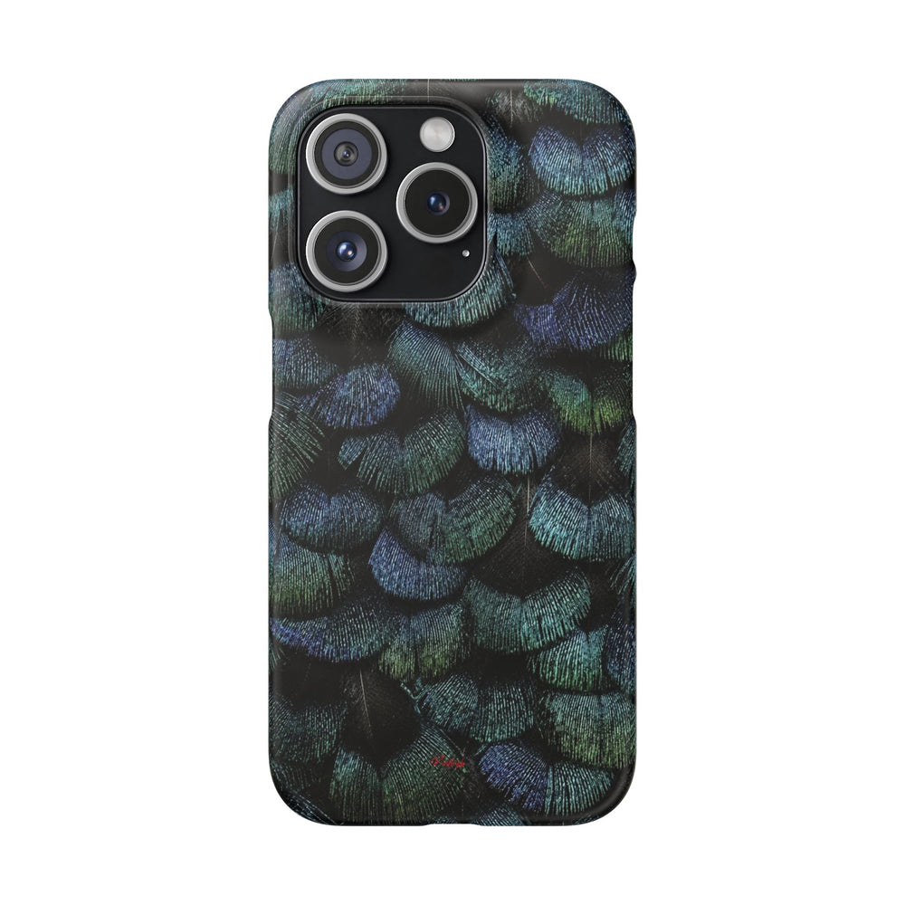 Iridescent Feather Snap Case