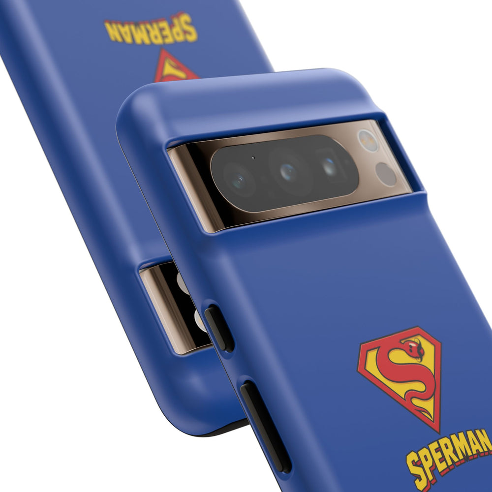 "SPERMAN" Parody Logo Tough Phone Case