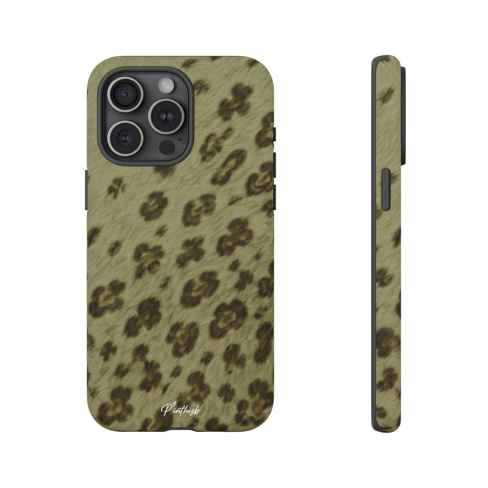 Olive Leopard Print Tough Case