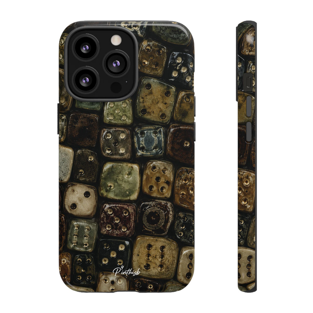 Vintage Dice Tile Phone Case