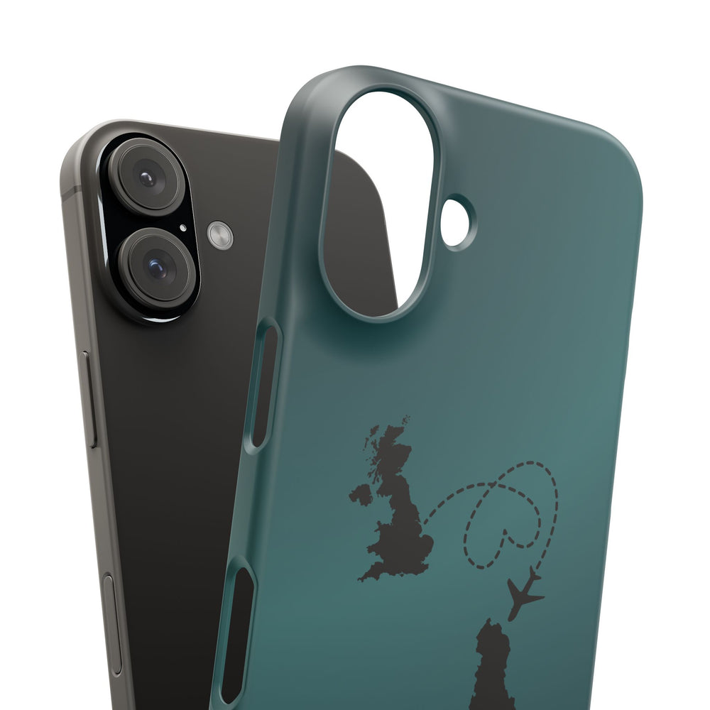 Copy of UK to Albania Pink Snap Phone Case