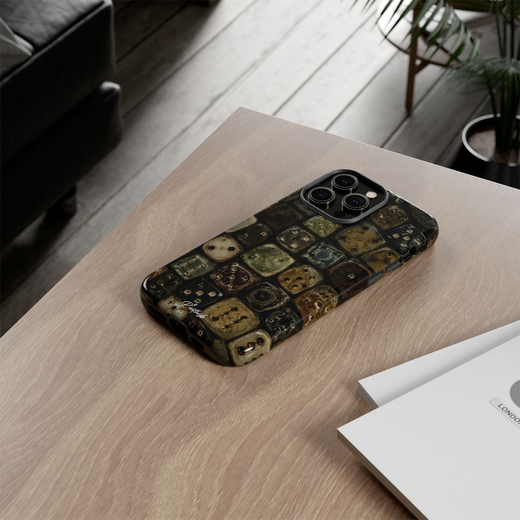 Vintage Dice Tile Phone Case