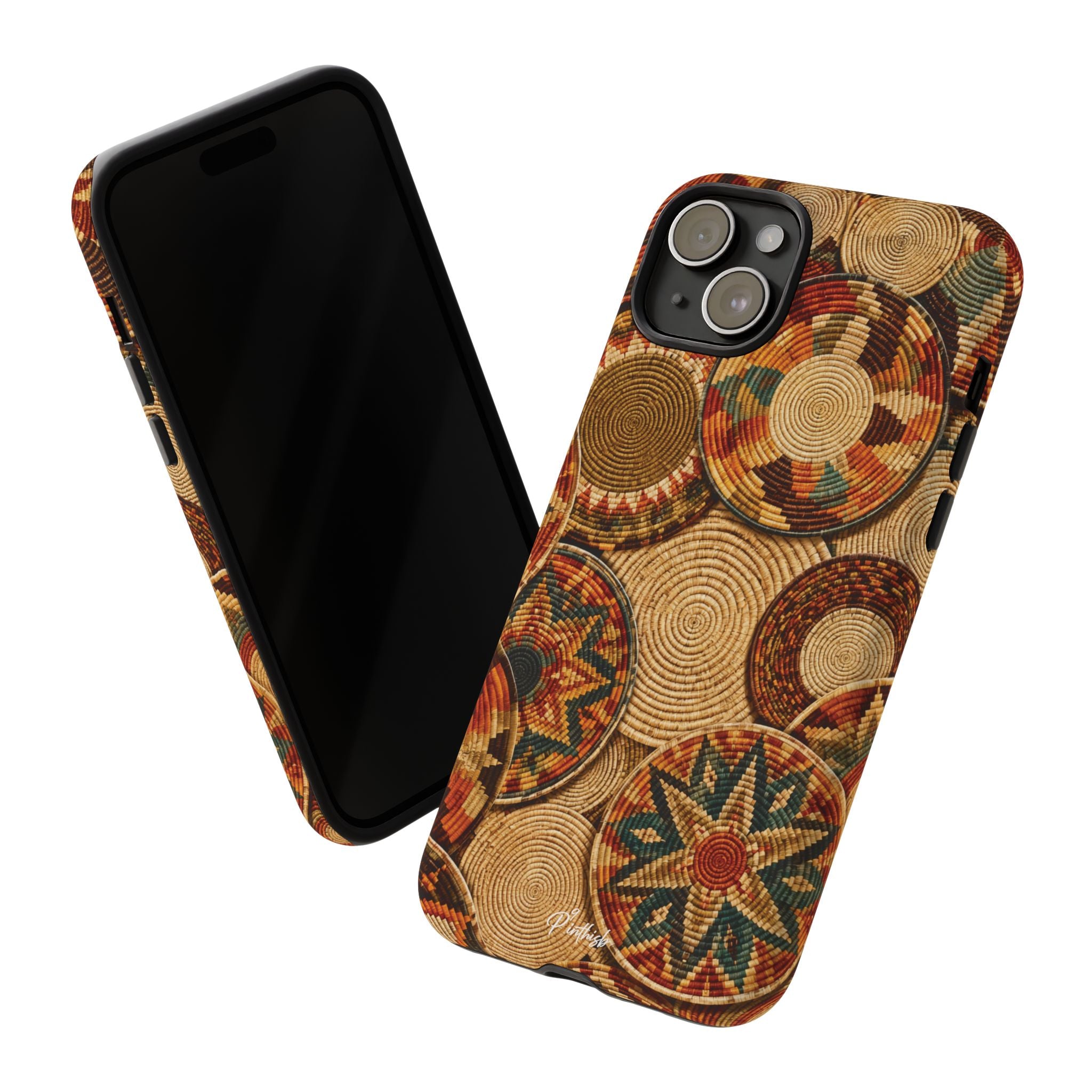 Bohemian Woven Basket Pattern Tough Case