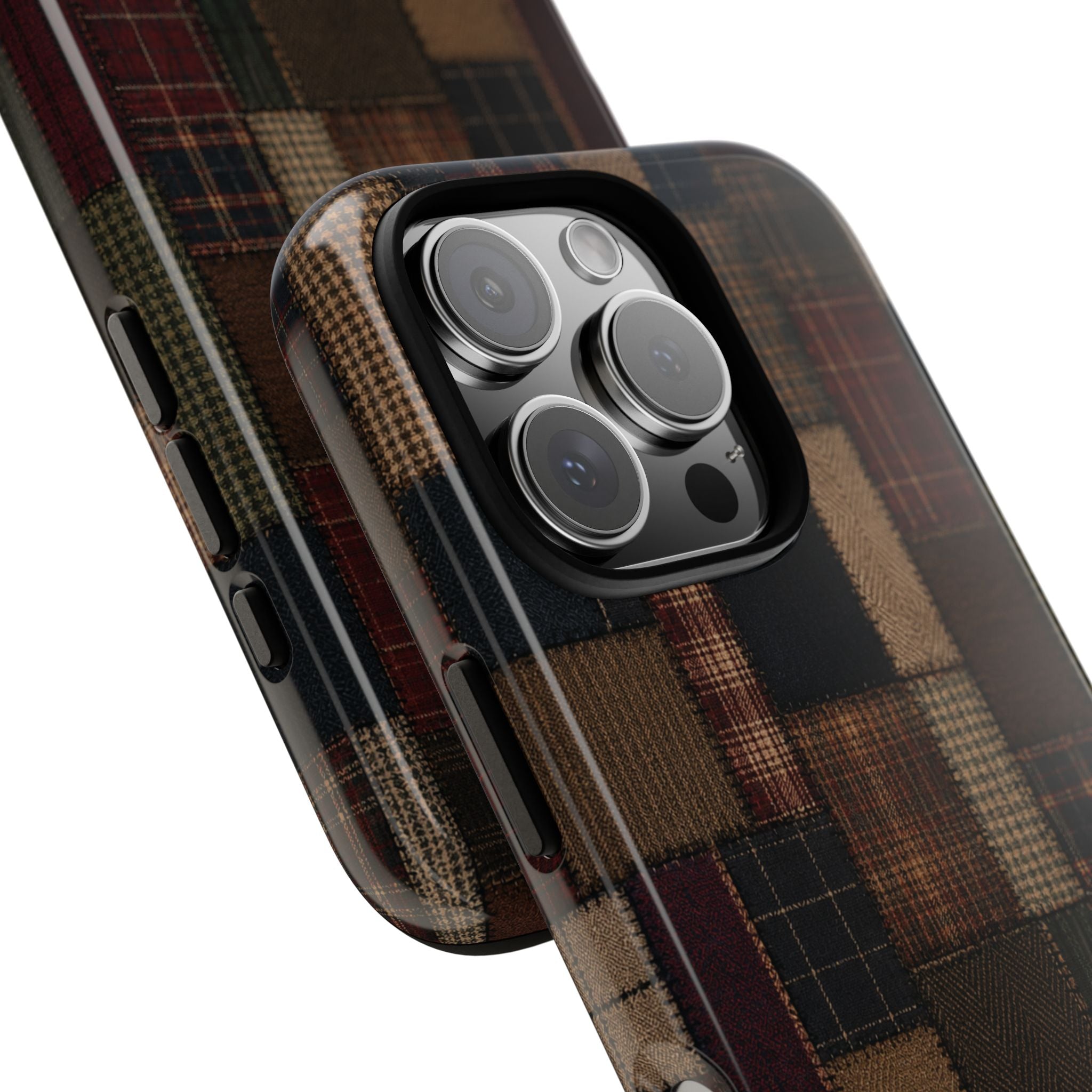 Plaid Patchwork Tough Phone Case