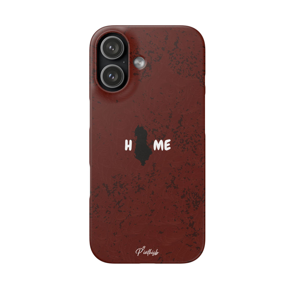 "HOME" Albania Snap Case