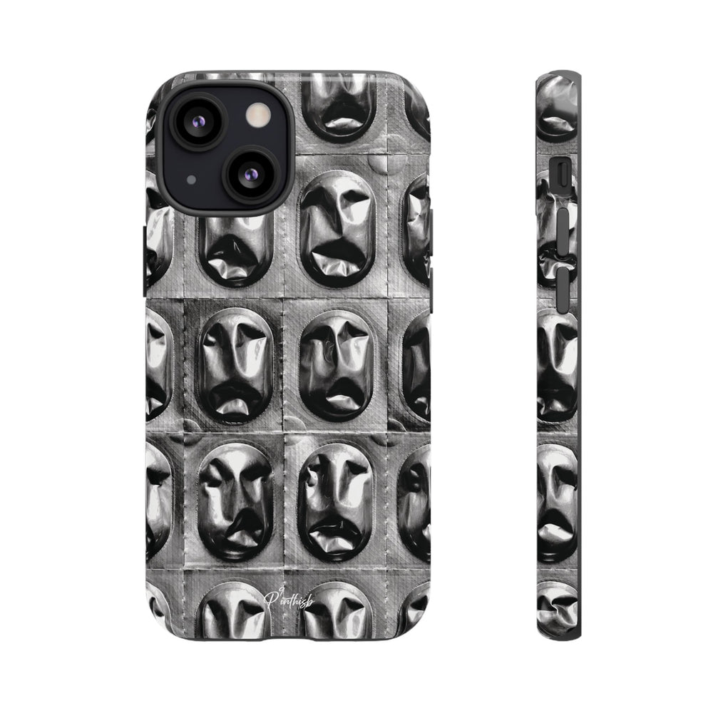 Metallic Mask Grid Tough Case