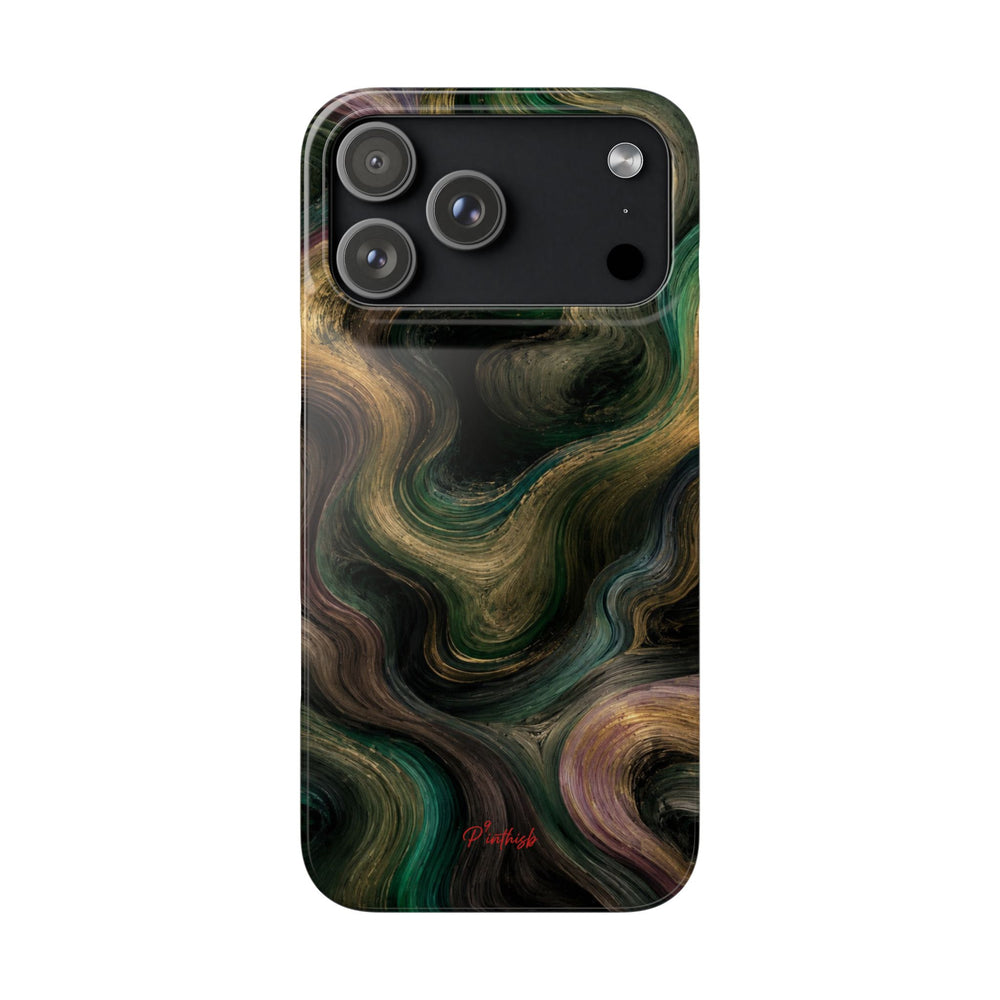 Marbled Forest Snap Phone Case