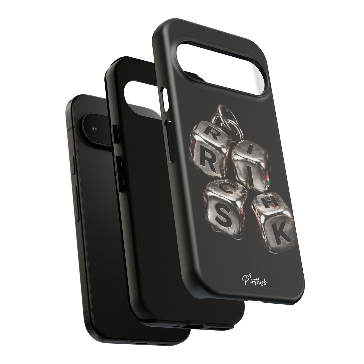 Metallic Dice 'RISK' Phone Case
