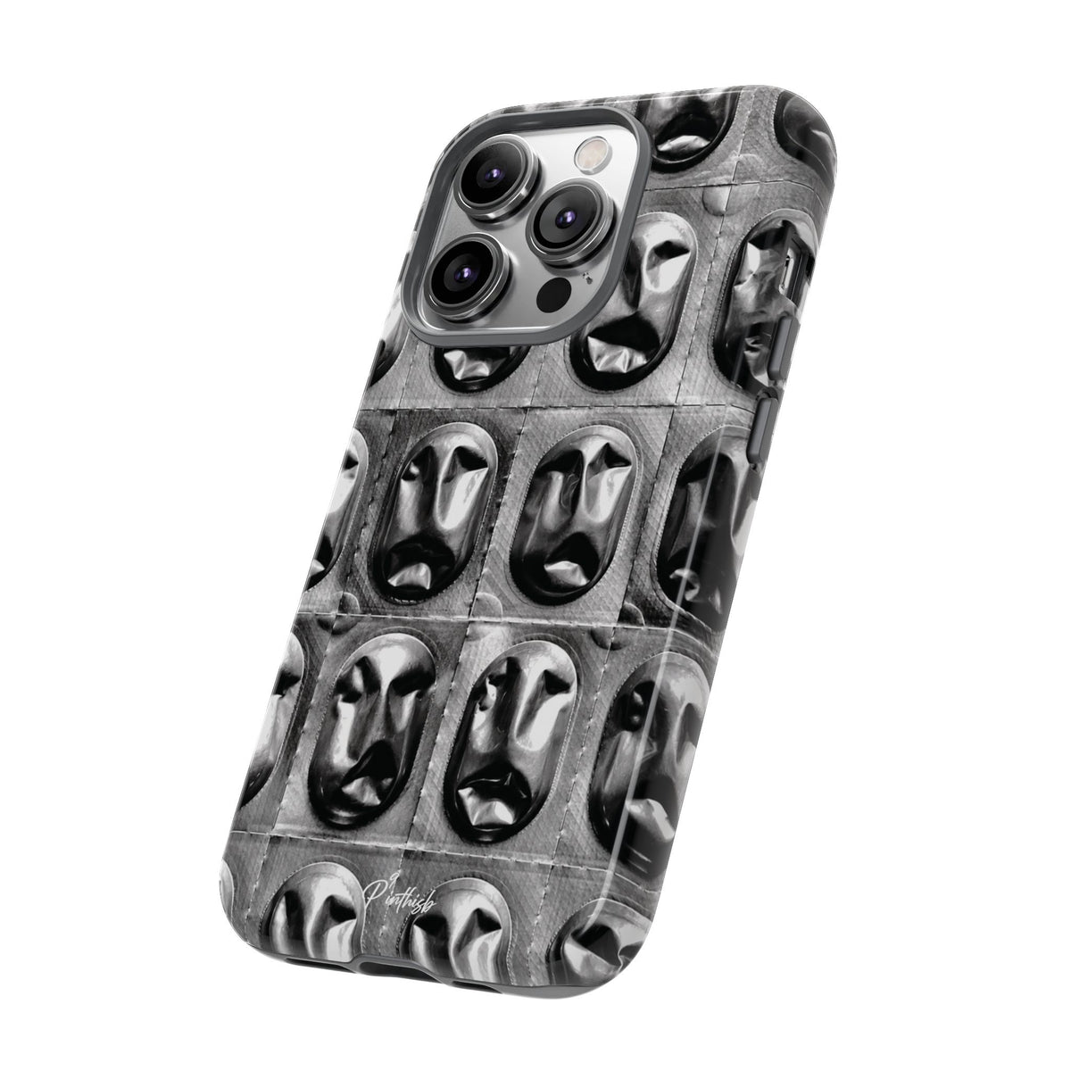 Metallic Mask Grid Tough Case