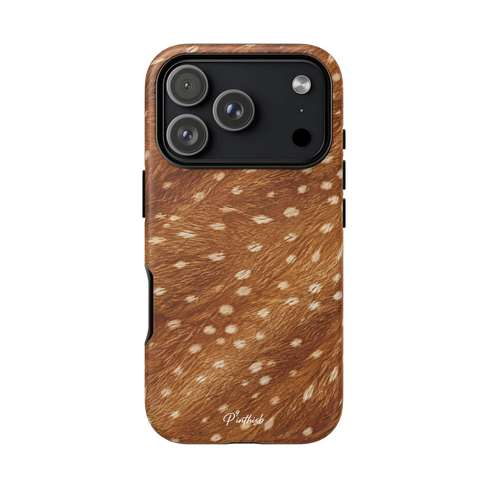 Caramel Deer Pattern Tough Case