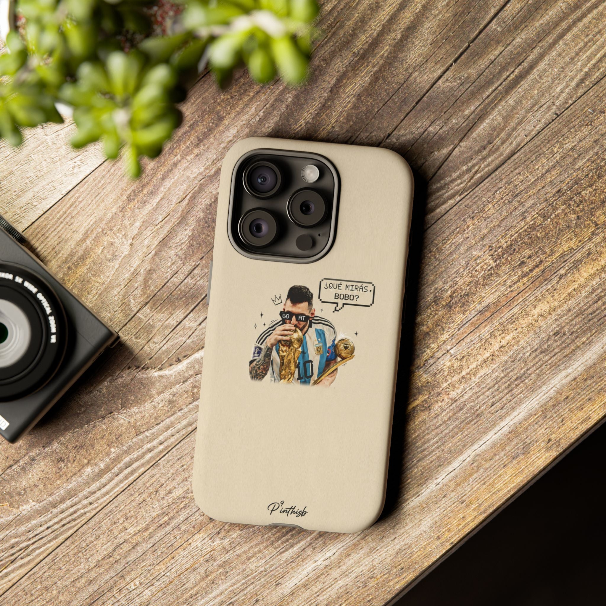 "G.O.A.T" Messi Tough Phone Case