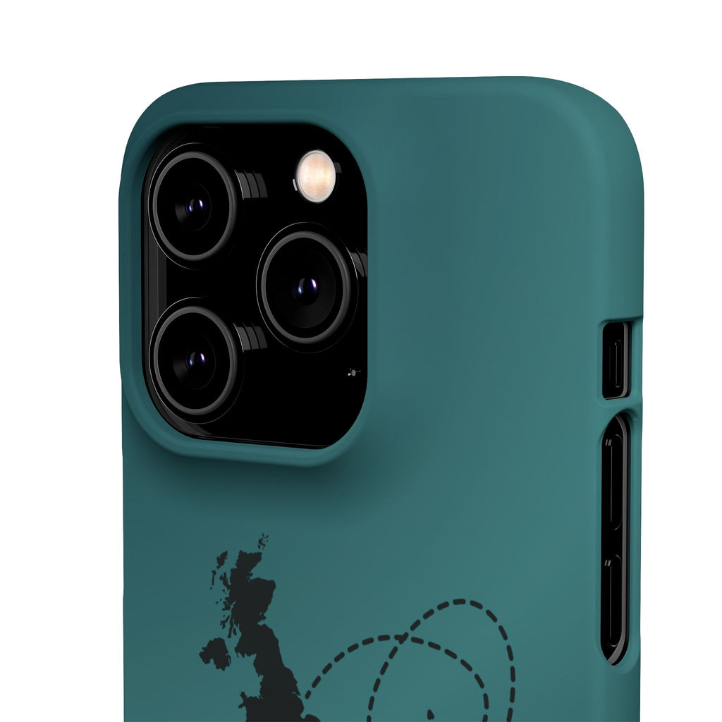 Copy of UK to Albania Pink Snap Phone Case
