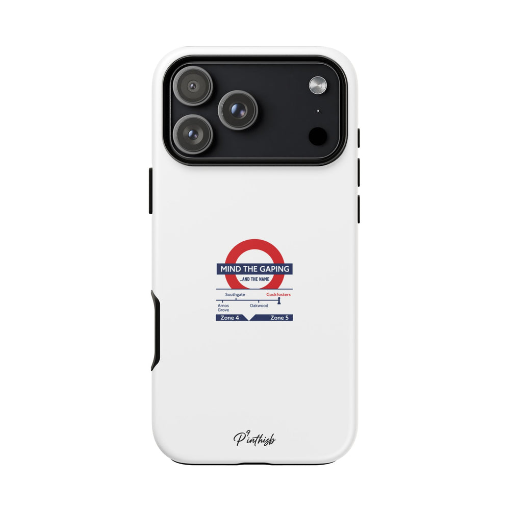 "Mind the Gaping" London Tube Parody Phone Case