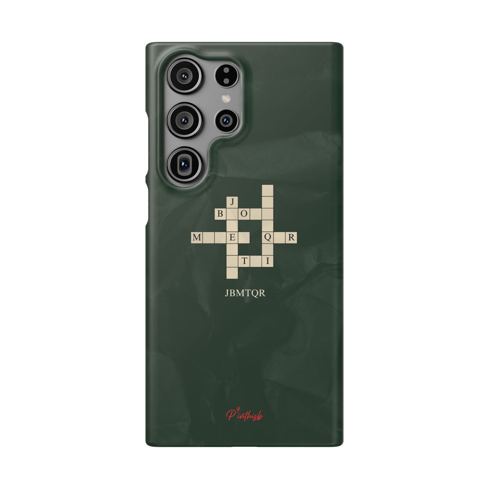 "JBMTQR crossword" Snap Phone Case