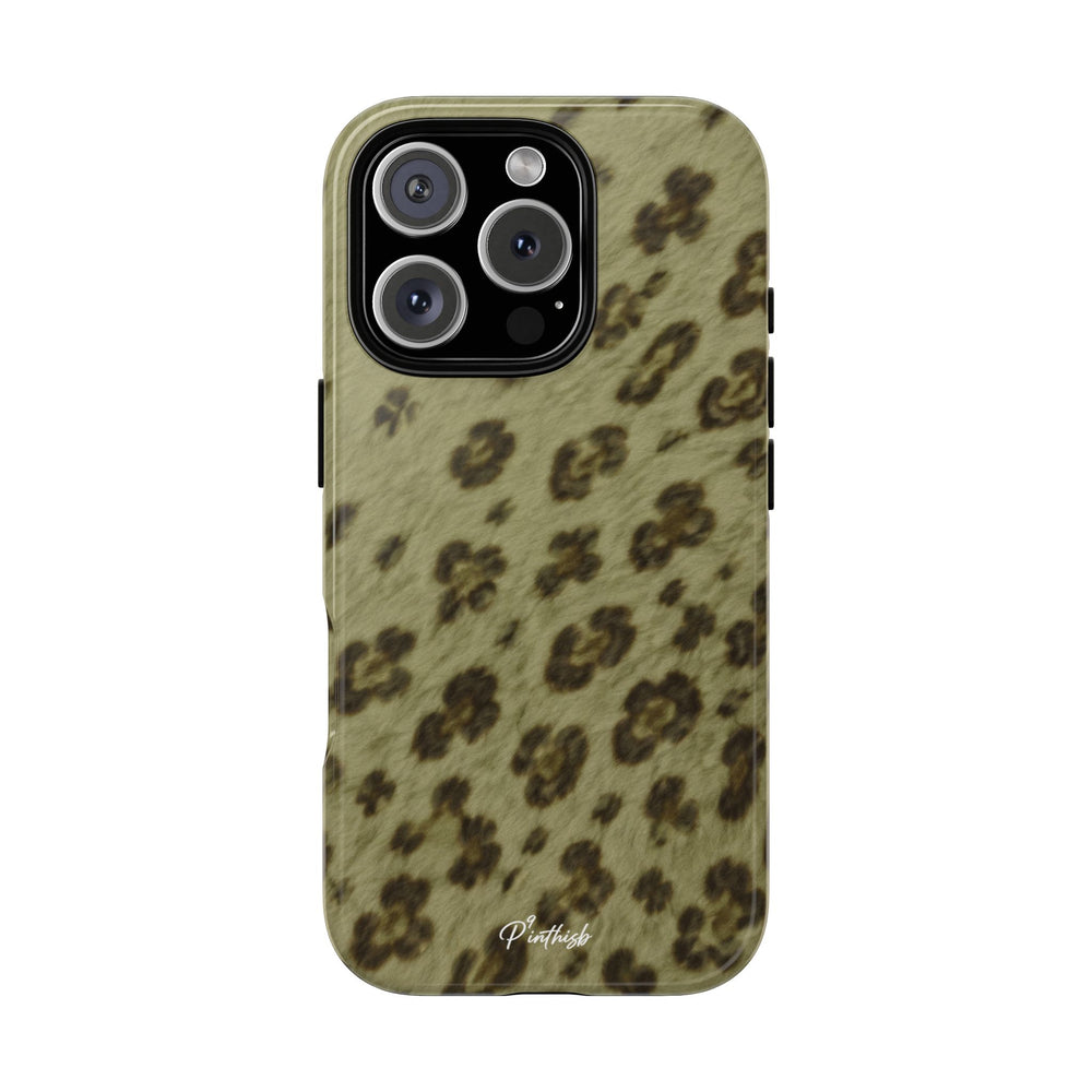 Olive Leopard Print Tough Case