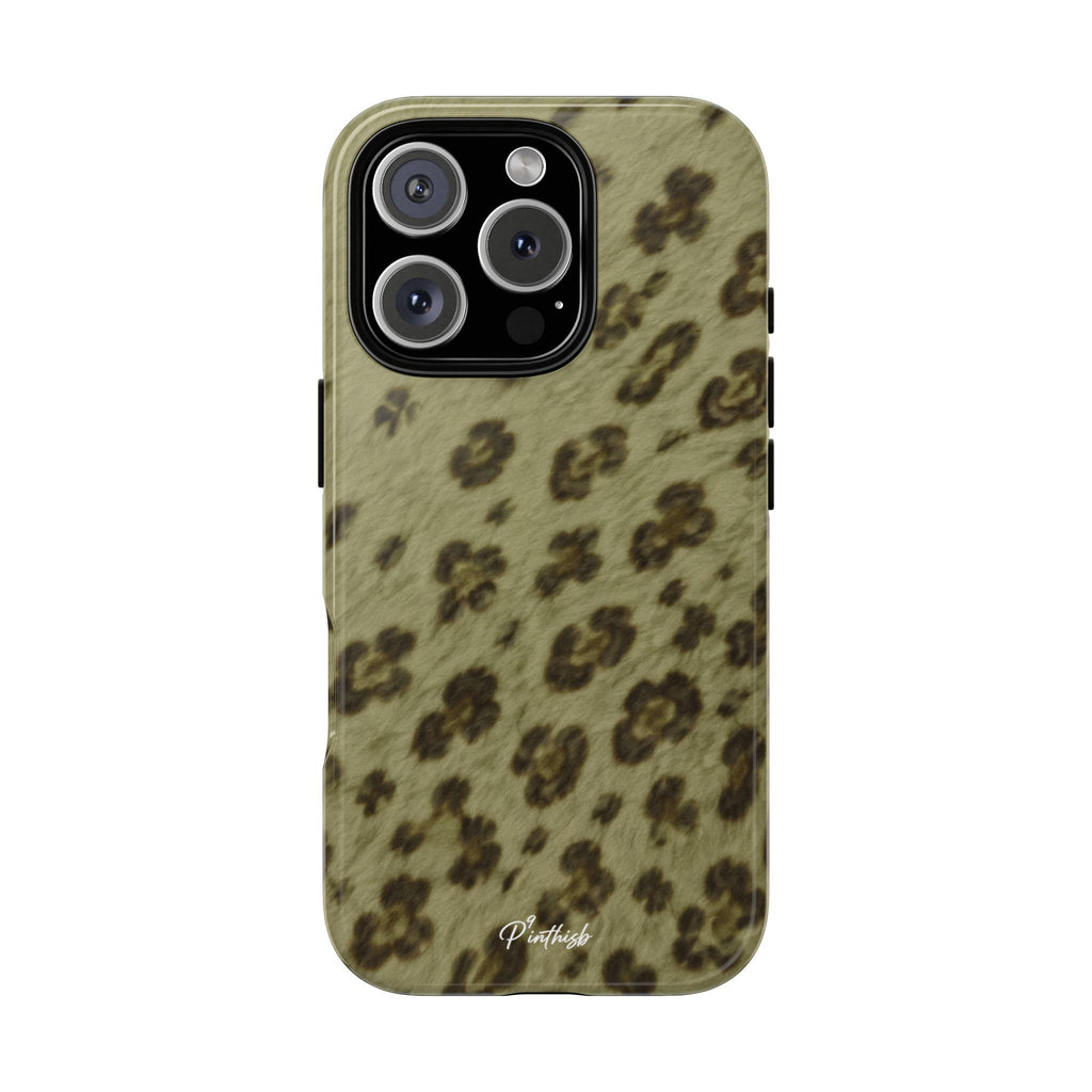 Olive Leopard Print Tough Case