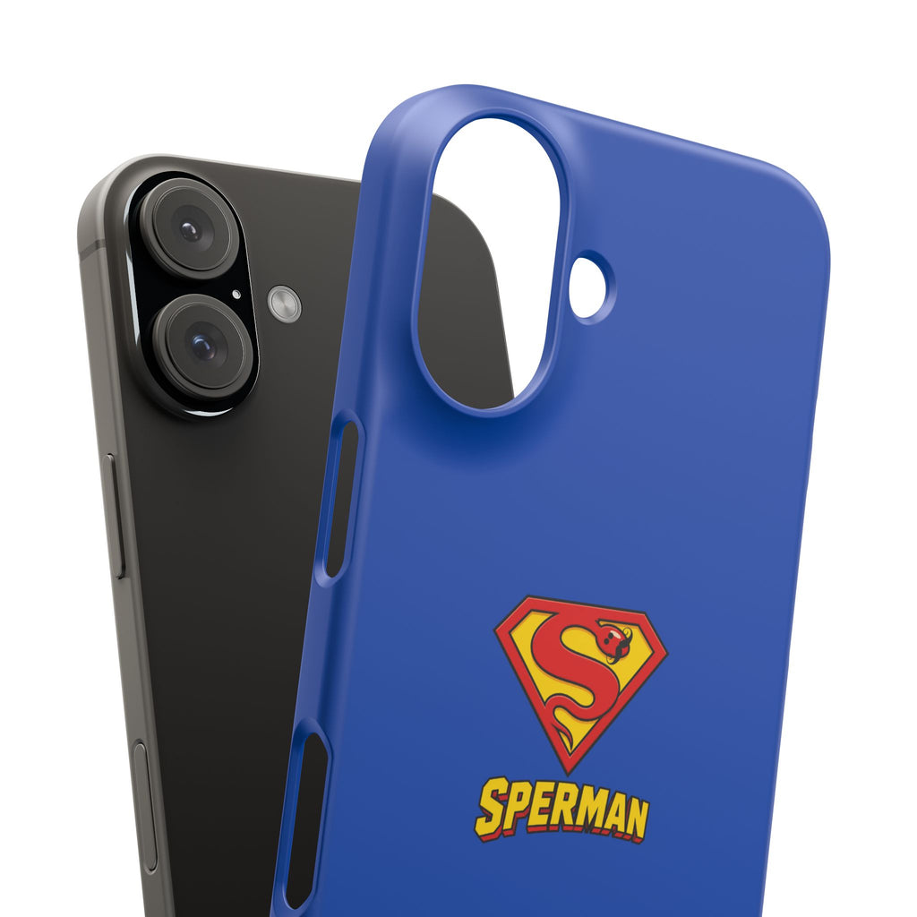 "SPERMAN" Parody Logo Snap Phone Case