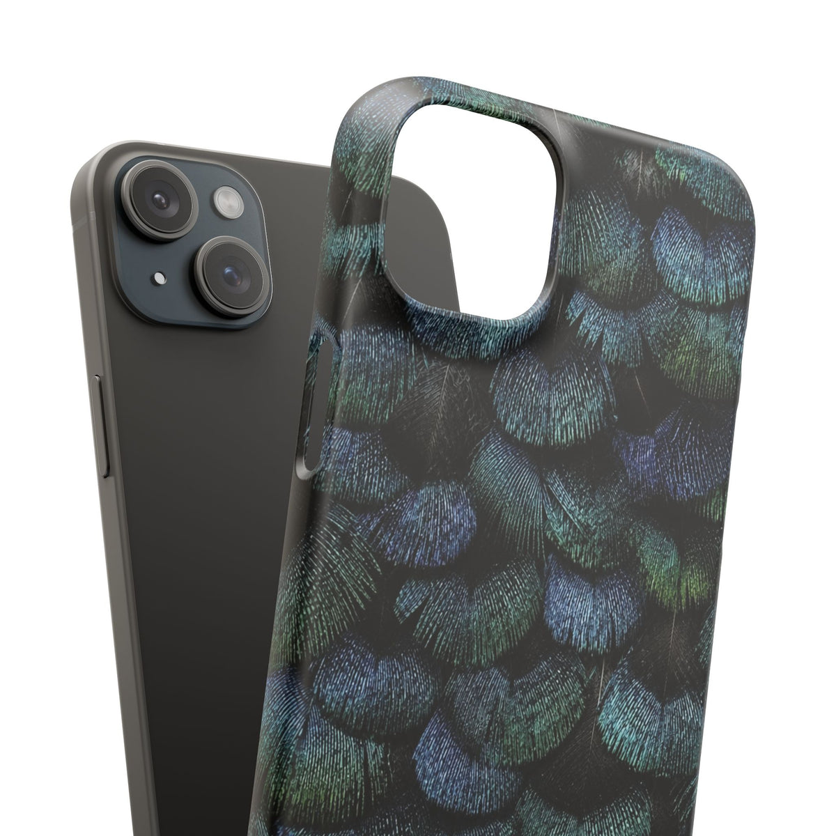 Iridescent Feather Snap Case