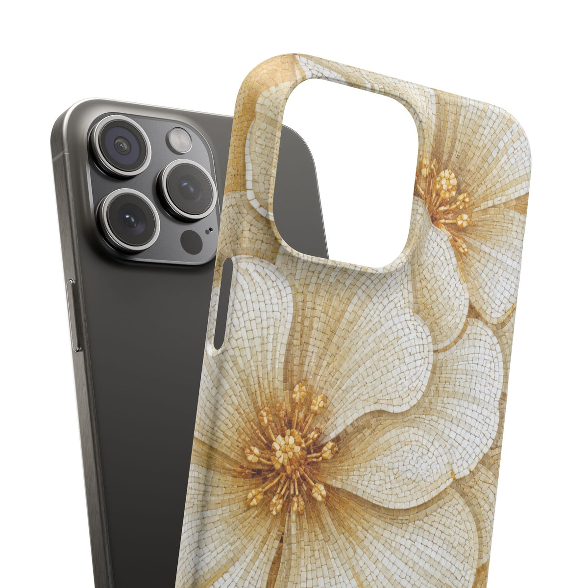 Floral Gold Bloom Snap Case