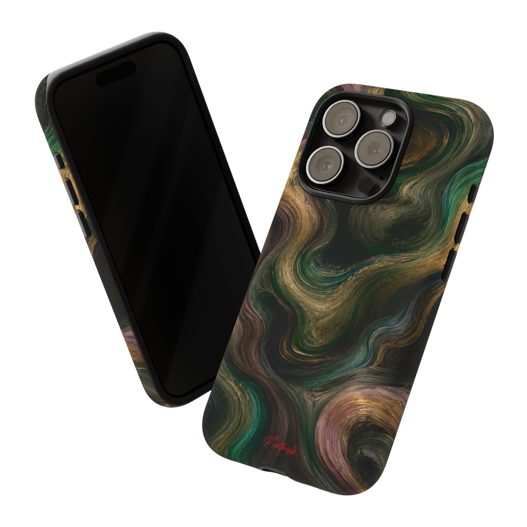 Marbled Forest Tough Phone Case