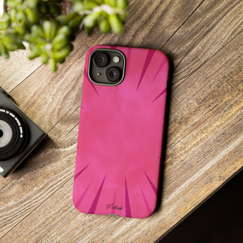 Pink Burst Tough Phone Case
