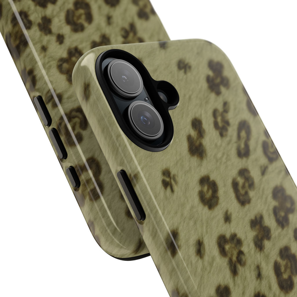 Olive Leopard Print Tough Case