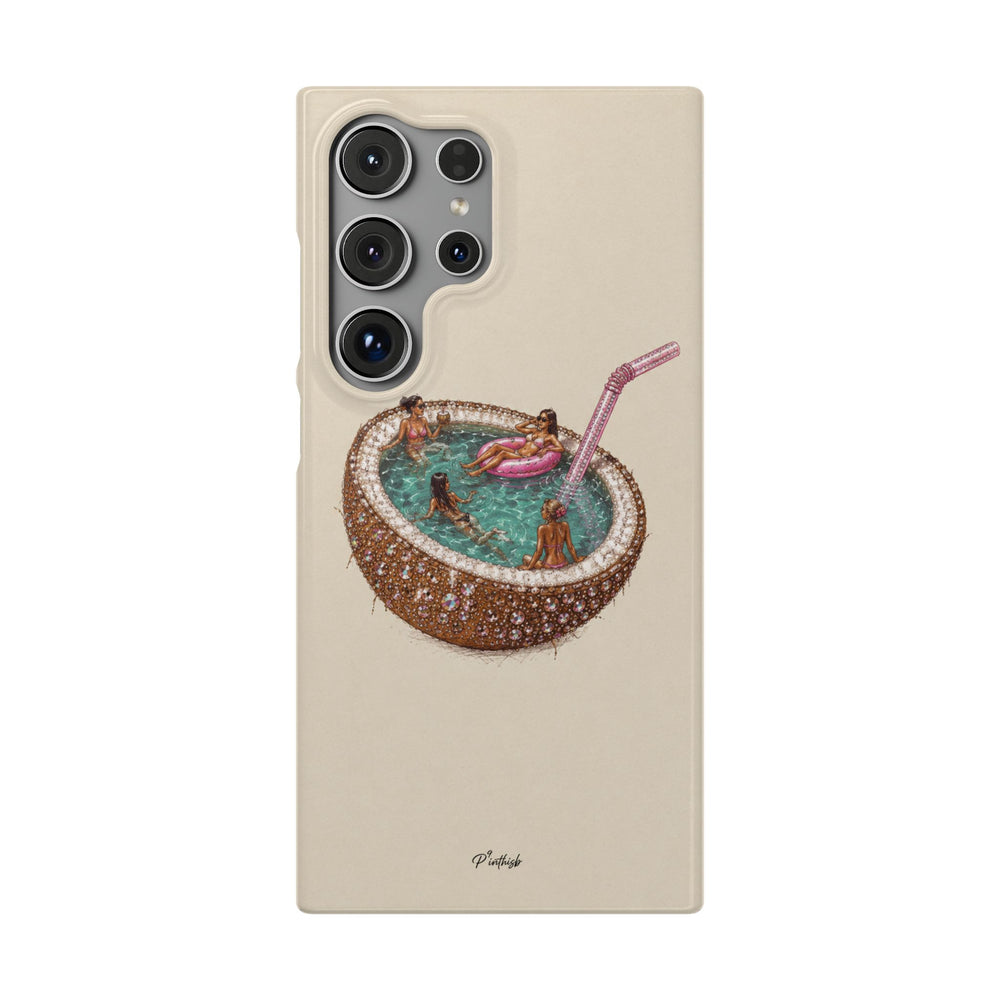Coconut Pool Snap Phone Case