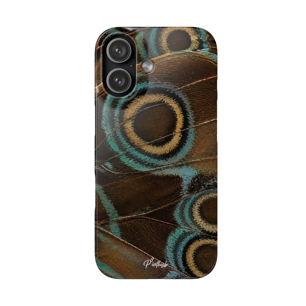 Peacock Feather Pattern Snap Case
